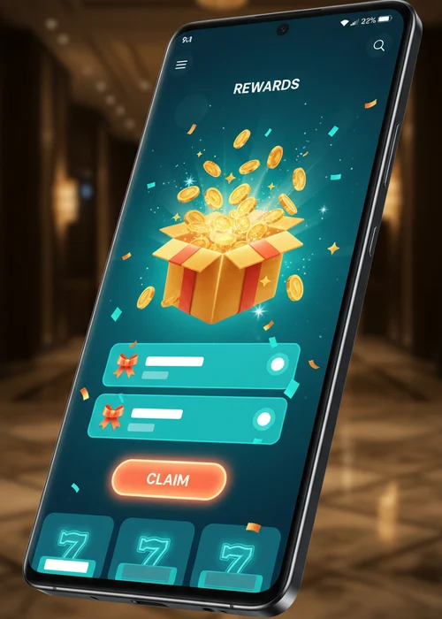 A vibrant banner displaying Sweet Wins Casino's multi-tier welcome bonus and ongoing promotions, including free spins and cashback offers for UK players.