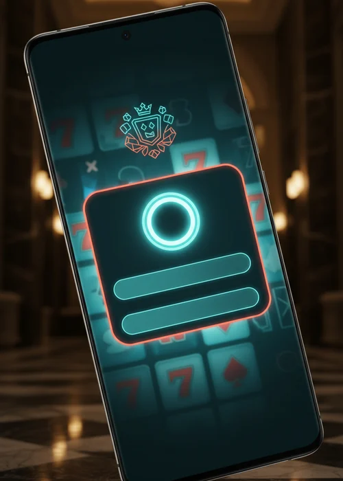 Sweet Wins Casino login screen showing secure access fields and security features for players